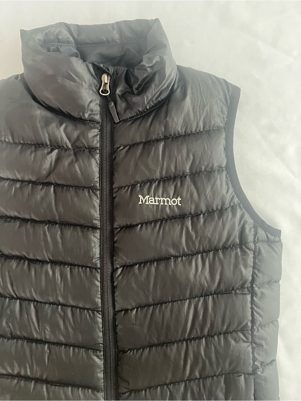 Marmot Black Quilted Packable Puffer Vest - Picture 1 of 11